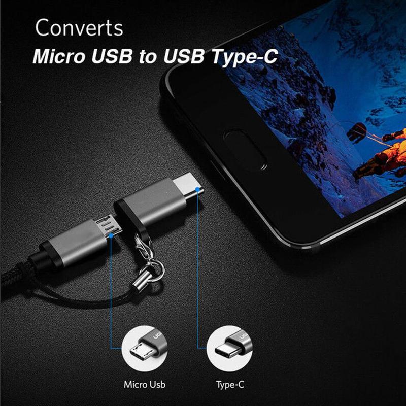 

Android Для type-c для данных Кабельное телефон Адаптер Keychain с Lanyard Портативный Anti-lost преобразования