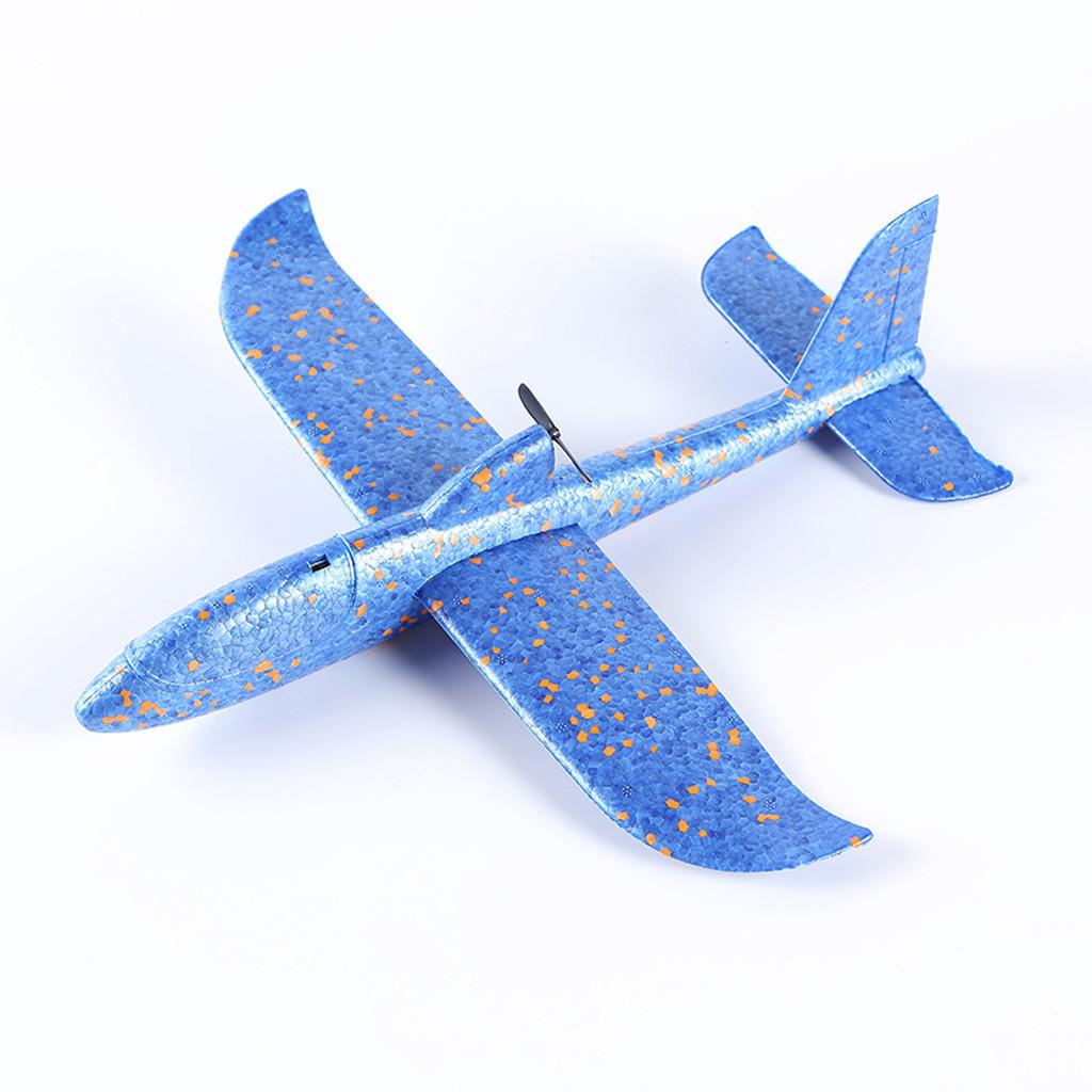 Foam Throwing Glider Led Night Aircraft Toy Hand  Airplane Model