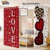 Valentine's Heart Digital Print Blackout Curtains, Customizable Polyester with High-Precision Sun Protection.