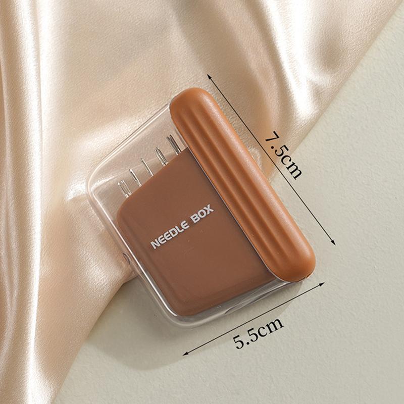Magnetická krabička na šicí jehly s 10 jehlami, jehly různých velikostí, přenosné magnetické úložné krabičky, domácí vyšívací šicí příslušenství