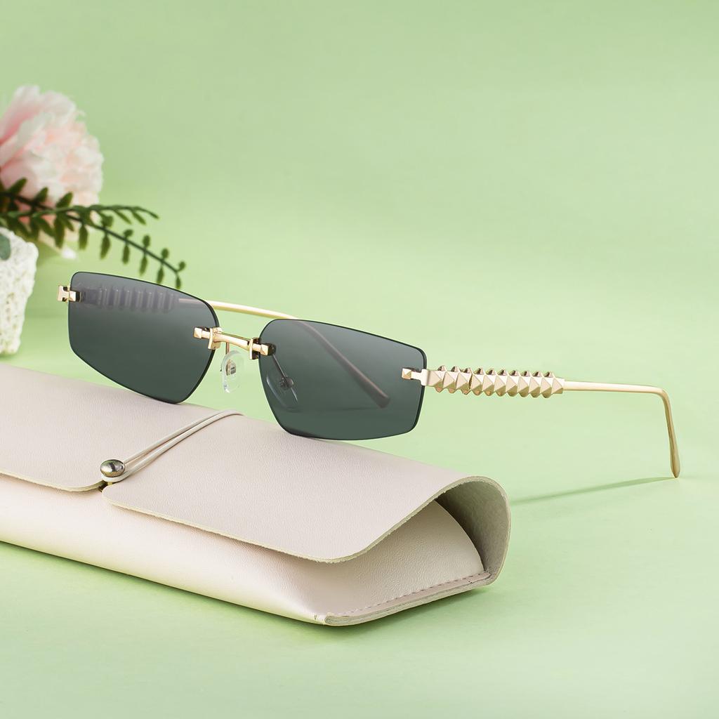 JYL TS Women's Rimless Cat-Eye - Unique Outdoor Street Sun-Protective XN-90340