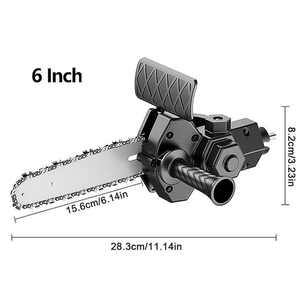 

6-дюймовая электрическая дрель, модифицированная для электрической бензопилы, насадка для инструмента, аксессуар для электрической бензопилы, практичный инструмент для модификации, силовой инструмент для деревообработки