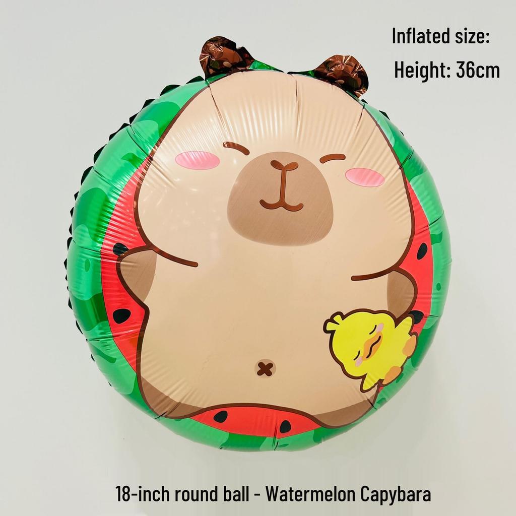 Cartoon Capybara Balloon for Children's Birthday Decoration
