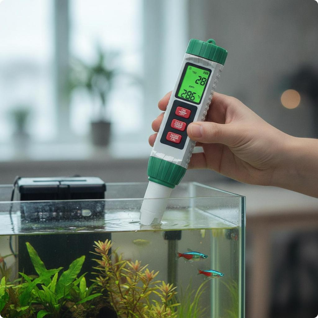 5-in-1 Water Tester Handheld Testing Pen Pocket-Sized for Swimming Pools