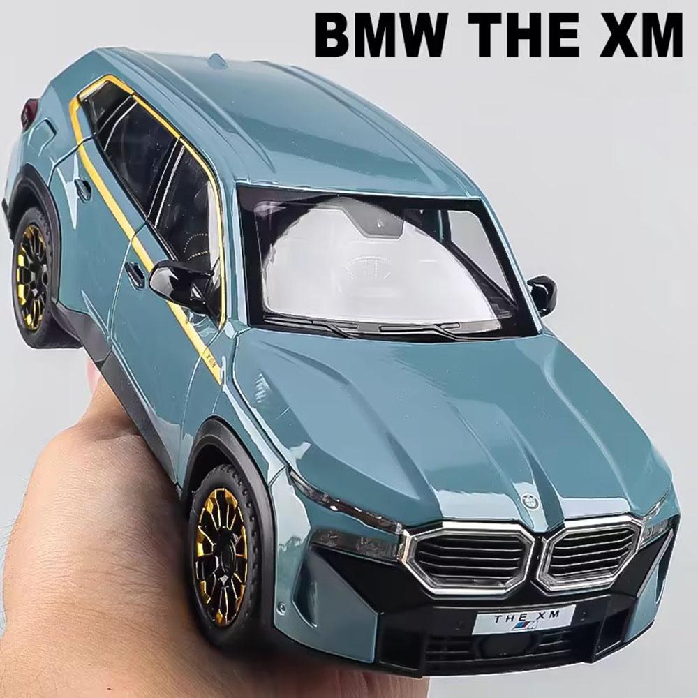 Simulation 1:24 THE-XM Alloy Car Model, Door-opening Car Model Ornaments, With Sound and Lights for Boys Toy Car Birthday Gift