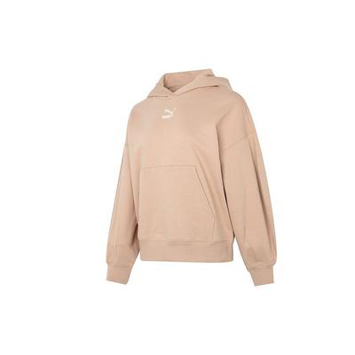 Moletom Clássico Oversized Feminino Tops Cáqui 673576-89