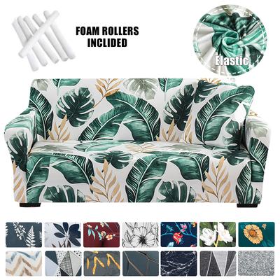 Printed Sofa Covers for Living Room Elastic All Inclusive Couch Cover Stretchable Chair I Shape Corner Sectional Sofa Slipcover
