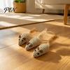 Aggressive Chewing Toys for Cats Colorful Mouse Cat Toys, Jute Rope Chew Feather Mice Realistic Tail Toy Kitten Teeth Cleaning Indoor Exercise