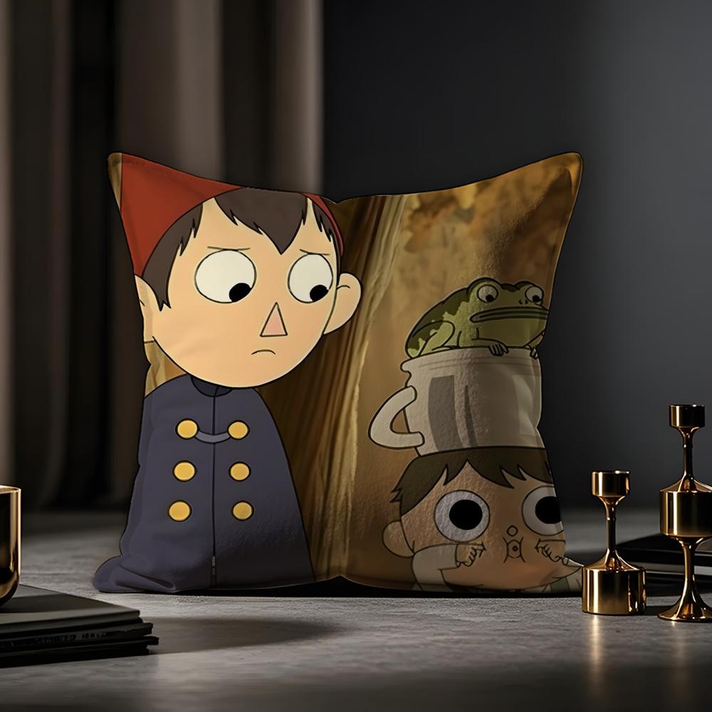 Povlak na polštář Over The Garden Wall Povlak na polštář proti roztočům Neviditelný zip Hedvábný krátký plyš Povlak na polštář na pohovku