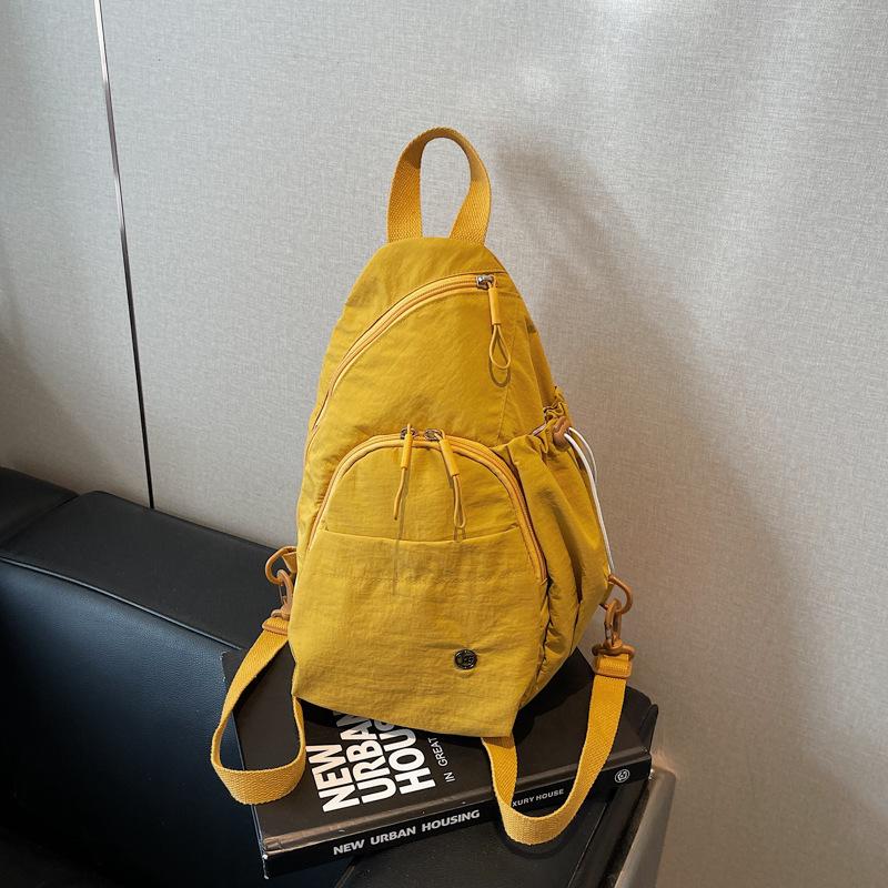 Multi-purpose backpack women's new casual versatile large-capacity backpack commuter student breast bag messenger bag