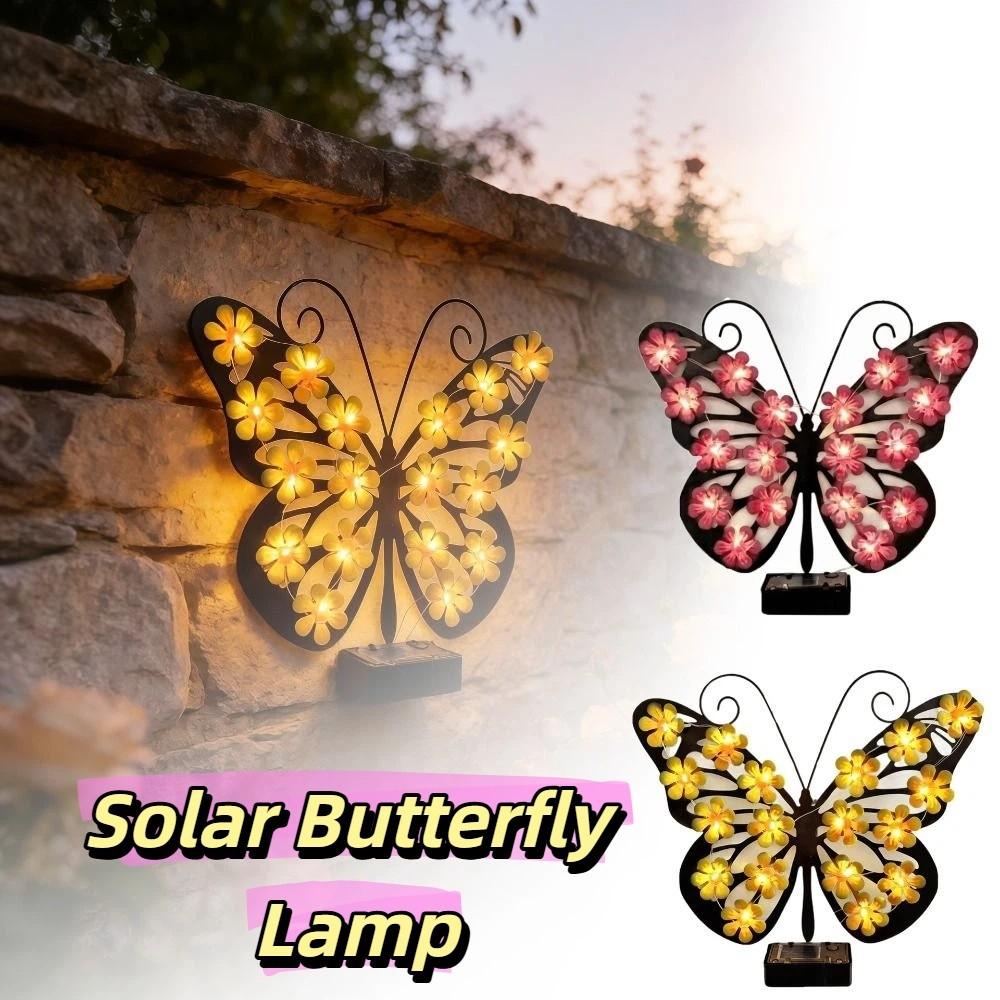 Solar Butterfly Wall Sconce Outdoor Decorative Light for 1.2V/0.5W Villa Patio