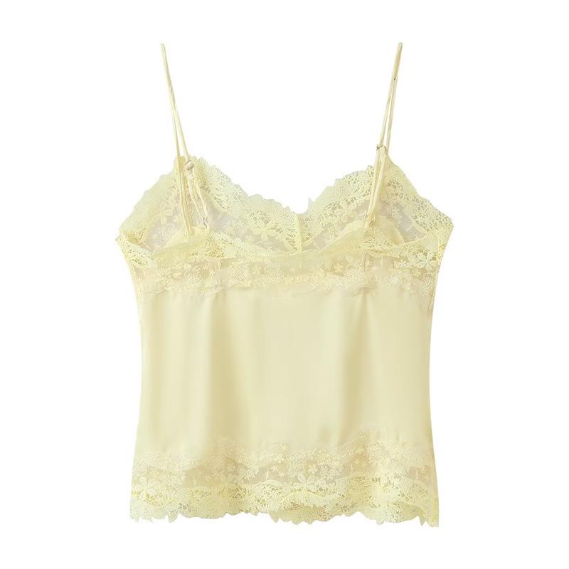 European & American 2025 Women's Elegant Real Silk Lingerie-Style Top with Shorts