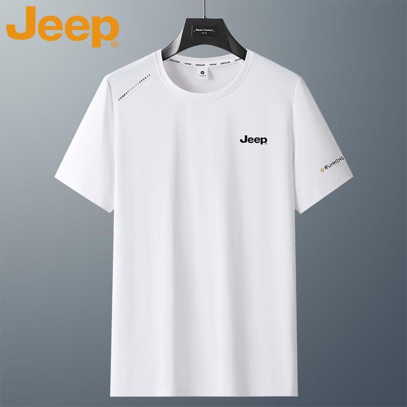 

Мужская дышащая футболка с коротким рукавом JEEP из ледяного шелка XL