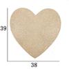 1Pc 38cm Love Heart Shape PVC Placemat Home Heat Insulation Table Mat Valentine Day Wedding Party Decoration