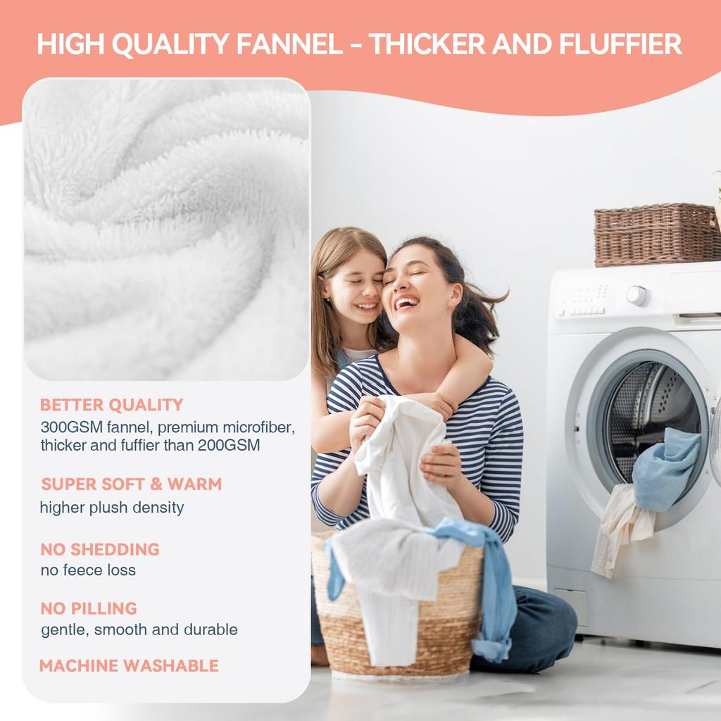 1pc Customized Blanket Your Design Logo Family Photo Print Warm Smooth Blanket Custom for Lover Dad Mom for Winter New Year Gift