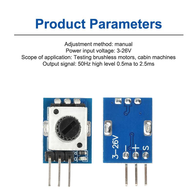 1/2/3Pcs 3-26V Mini Brushless Motor Digital Servo Tester Pwm Control Module For Diy Rc Plane Fan Model Motor Speed Controller