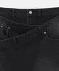 Milo Woman Denim Midi Wrap Skirt [Black Denim]