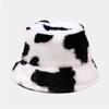 2023082062  Cow Painting Fleece Bucket Hats 8 Colors