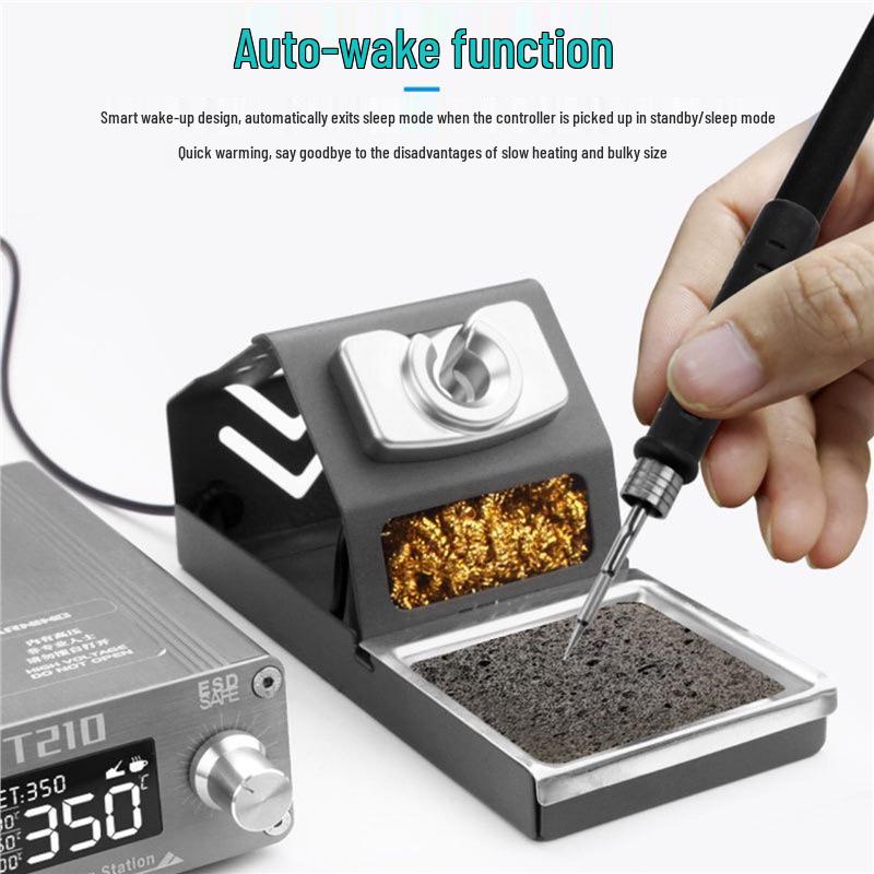 OSS T210 Electric Soldering Iron, 75W Constant Temperature, Adjustable Soldering Station for Household Repair and Welding.