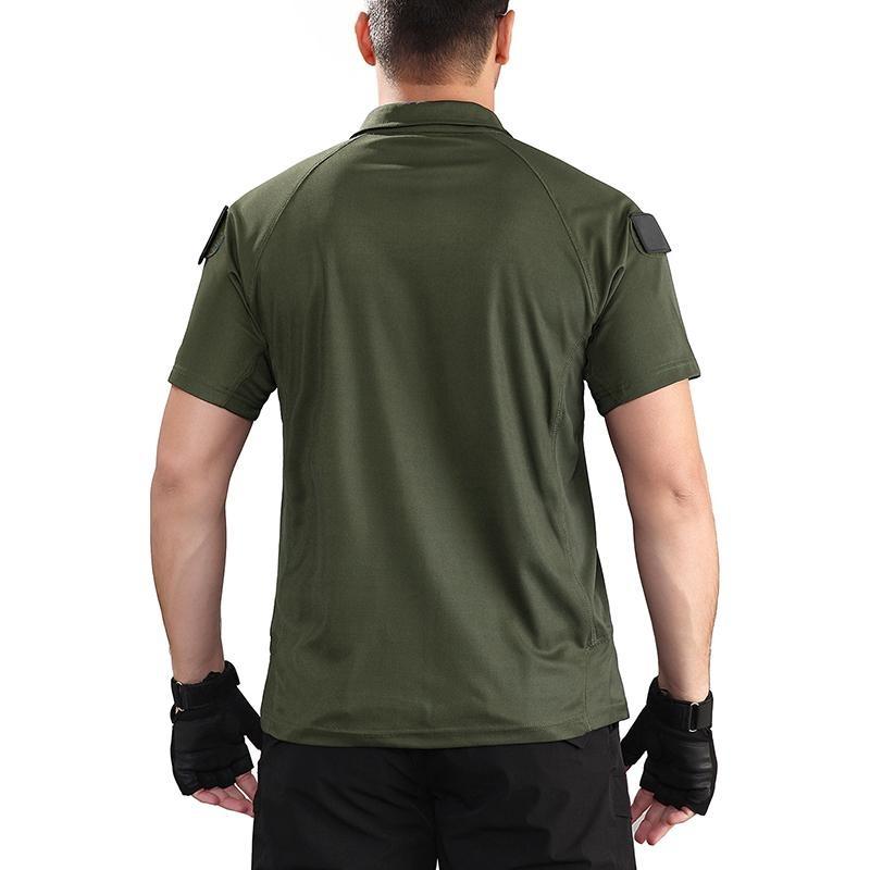 Tactical Hiking Outdoor Polo Shirt Men Summer Breathable Military Glof Fishig Camping Sport Short Sleeve T Shirt USA Plus Size