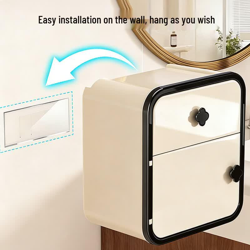 Wall-Mounted Double-Layer Tissue Box