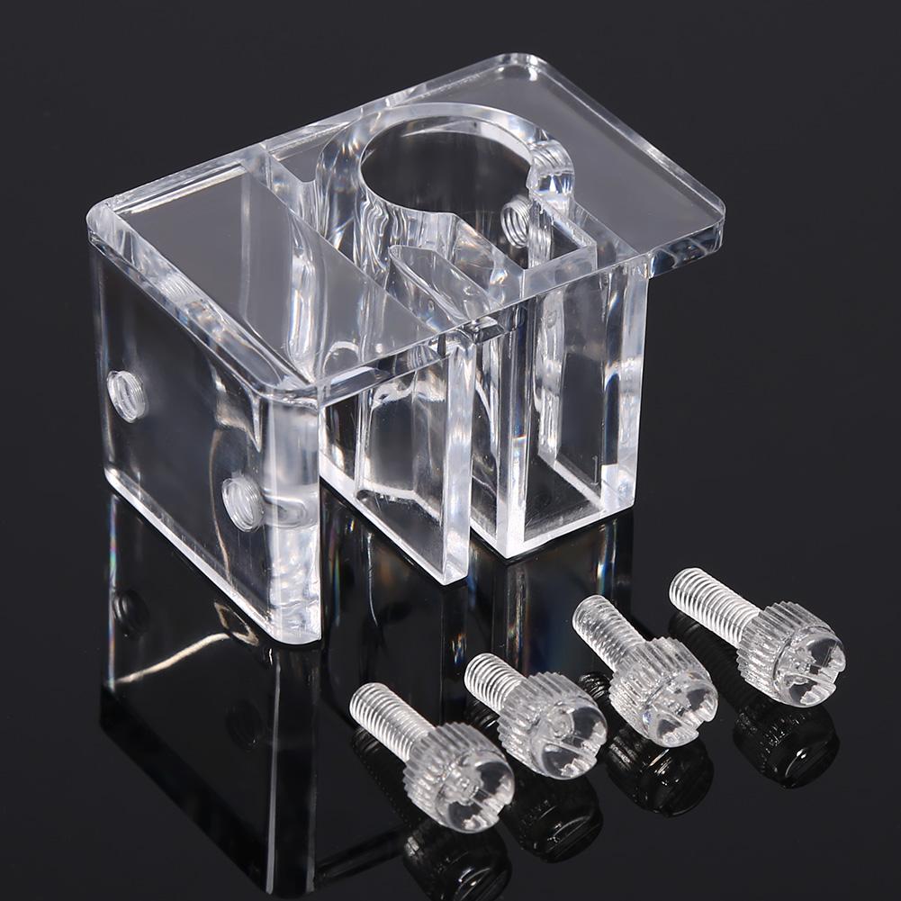 New Acrylic Fish Tank Filter Mount Tube Fixing Outflow Inflow Pipe Water Hose Clip Holder