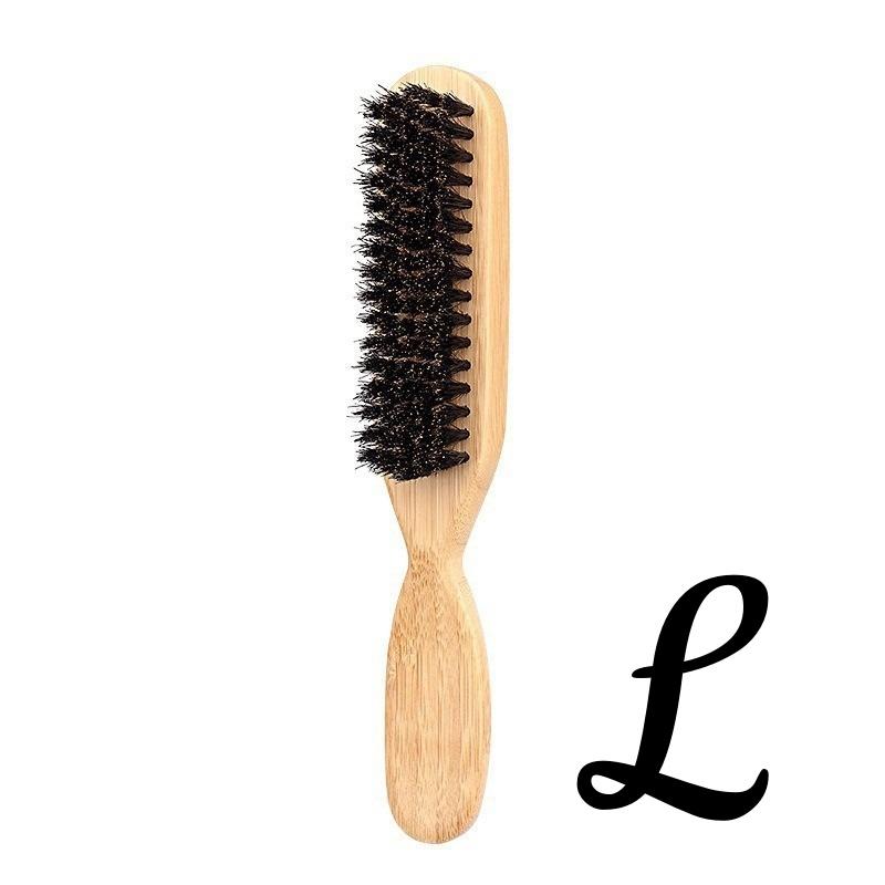 3style Boar Bristle Hair Brush Multifunctional Beard Comb for Flattening Hair & Sleek Ponytail Bun Create Sleek Frizz-Free Look
