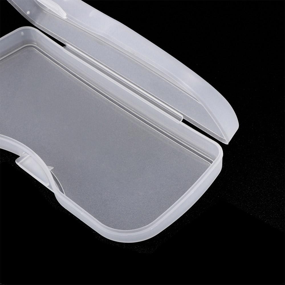 PVC Plastic Portable White Polarized Sunglasses Clip Hard Box Eyewear Accessories Glasses Case