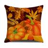 Harvest Series Cushion Cover Yellow Autumn Pumpkin Maple Leaf Pillow Cushion Cover Home Cushion Cover