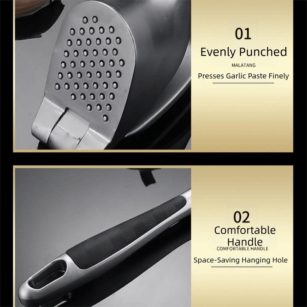 Zinc Zinc Zinc Alloy Garlic Presser Heavy Duty Garlic Mincer Handheld Device Ginger Crusher  Kitchen Tool