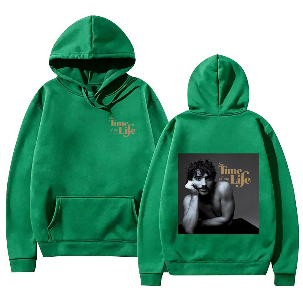 Benson Boone The Time of My Life Hoodies Retro Vintage Print Streetwear Men Fashion Women Casual Long Sleeve Pullover Sweatshirt