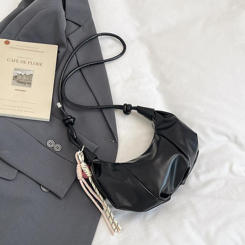 Lazy Wind Dumpling Bag Spring and Summer New Women's Bag Niche Design Shoulder Underarm Bag Macaron Croissant