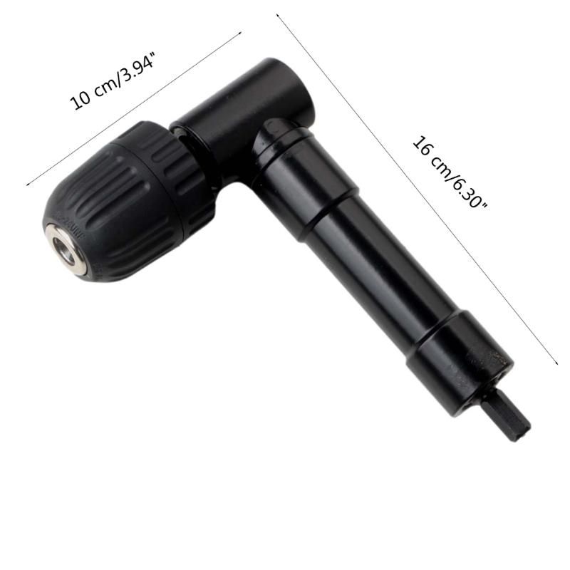 90 Degree Electric Drill Right Angle Bender Extension Fitting Conversion Angle Drill Three Jaw Chuck Conversion Head-