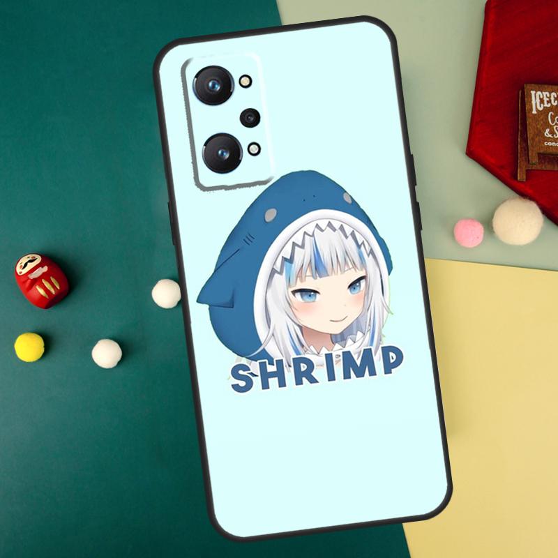 Anime Hololive Gawr Gura For Realme 10 11 12 13 14 Pro Plus C67 C65 C63 C61 C55 C53 C51 C35 C71 C75 GT7 15 Pro Case