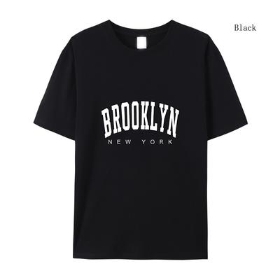 Women T-shirt Brooklyn New York Print Mens Summer Short Sleeved Fashion Quality Clothes T-shirt Harajuku T-shirt Clothing
