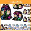 Set Borsa Pranzo Cartone Animato Lankybox Pacco Zaino a Spalla da 3 Pezzi
