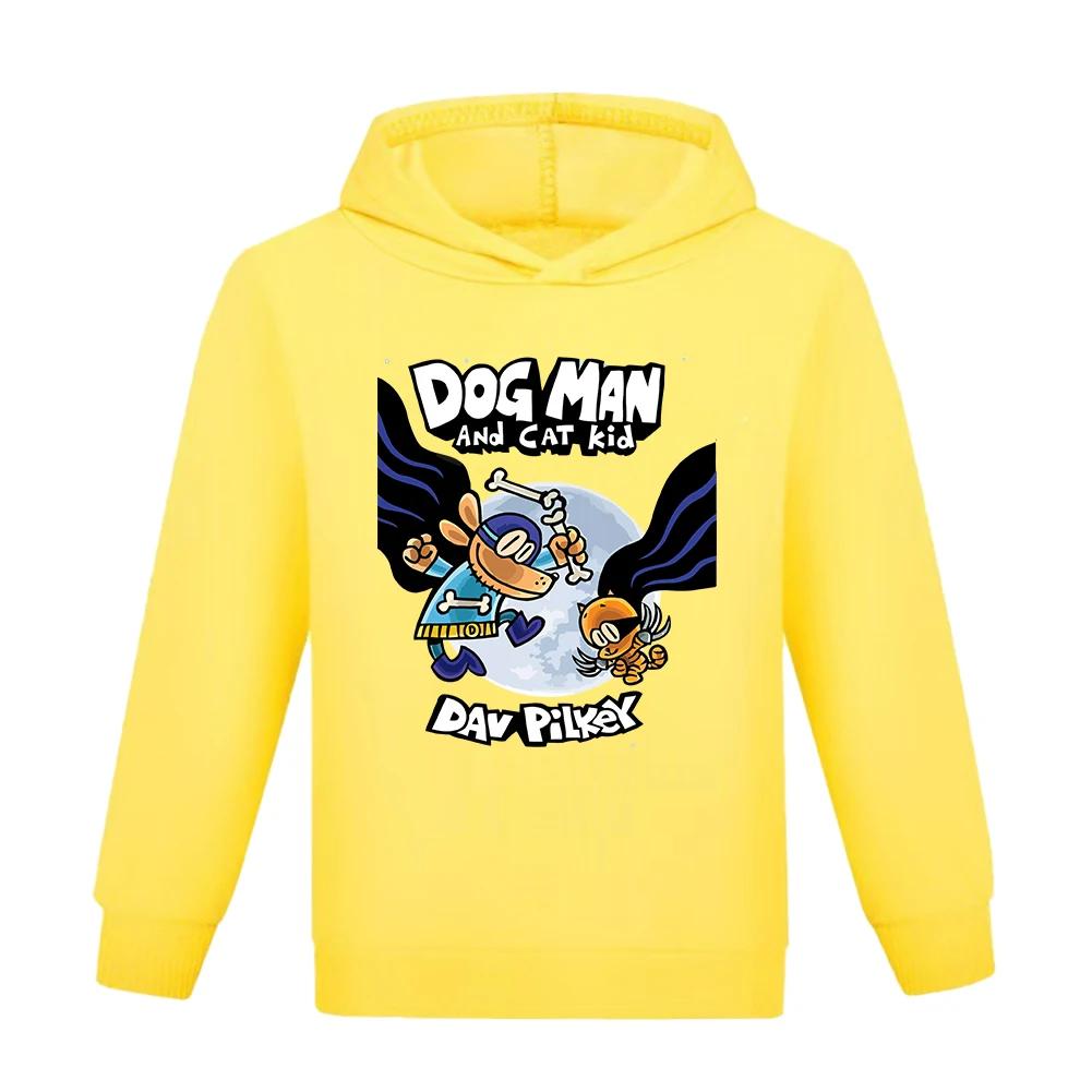 

Дитячий худі світшот Dogman для малюків хлопчиків дівчаток весняний з капюшоном з мультяшним принтом Собака Людина з довгим рукавом одяг різдвяний подарунок 110