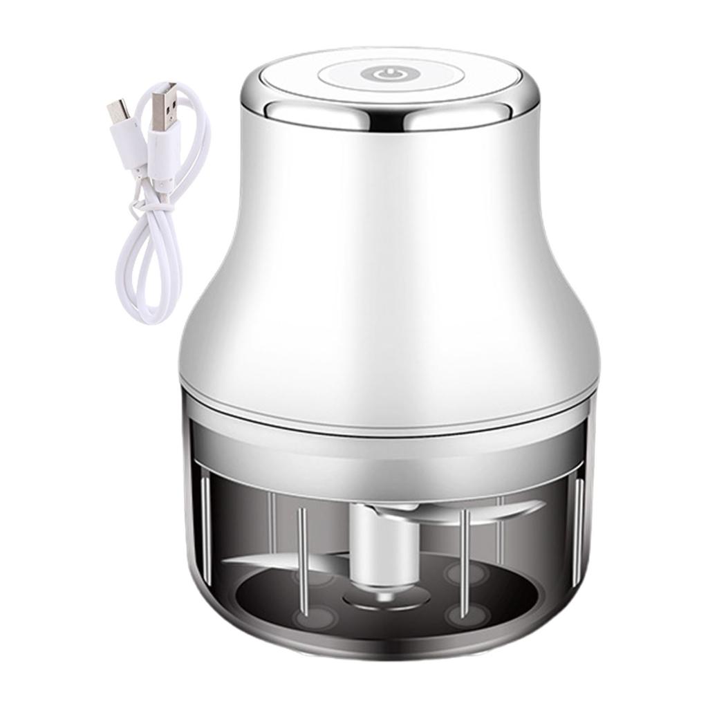 USB Rechargeable Mini Garlic Chopper Powerful Food Processor for Vegetables and Meat Wireless Mincer Kitchen Appliance