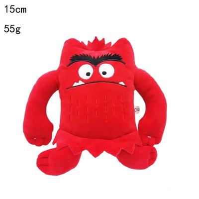 6 stuks/set 6 Kleuren Kawaii Het Kleurenmonster Pluche Pop Kinderen Monster Kleur Emotie Pluche Knuffel Speelgoed Voor Kinderen Verjaardagscadeaus