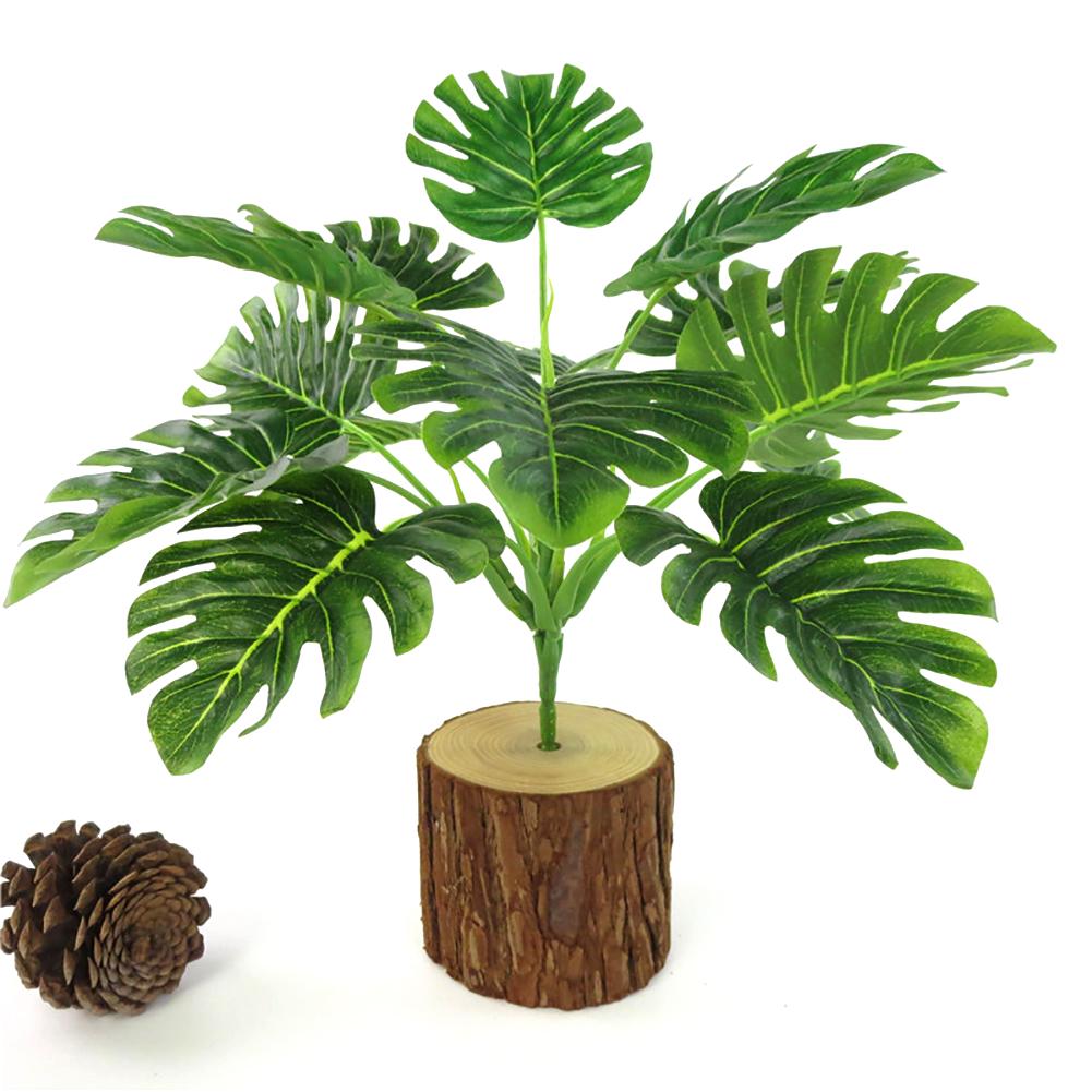 1Pc Artificial Monstera Simulation Plant Wedding Home Hotel Cafe Party Decor Christmas Ornament