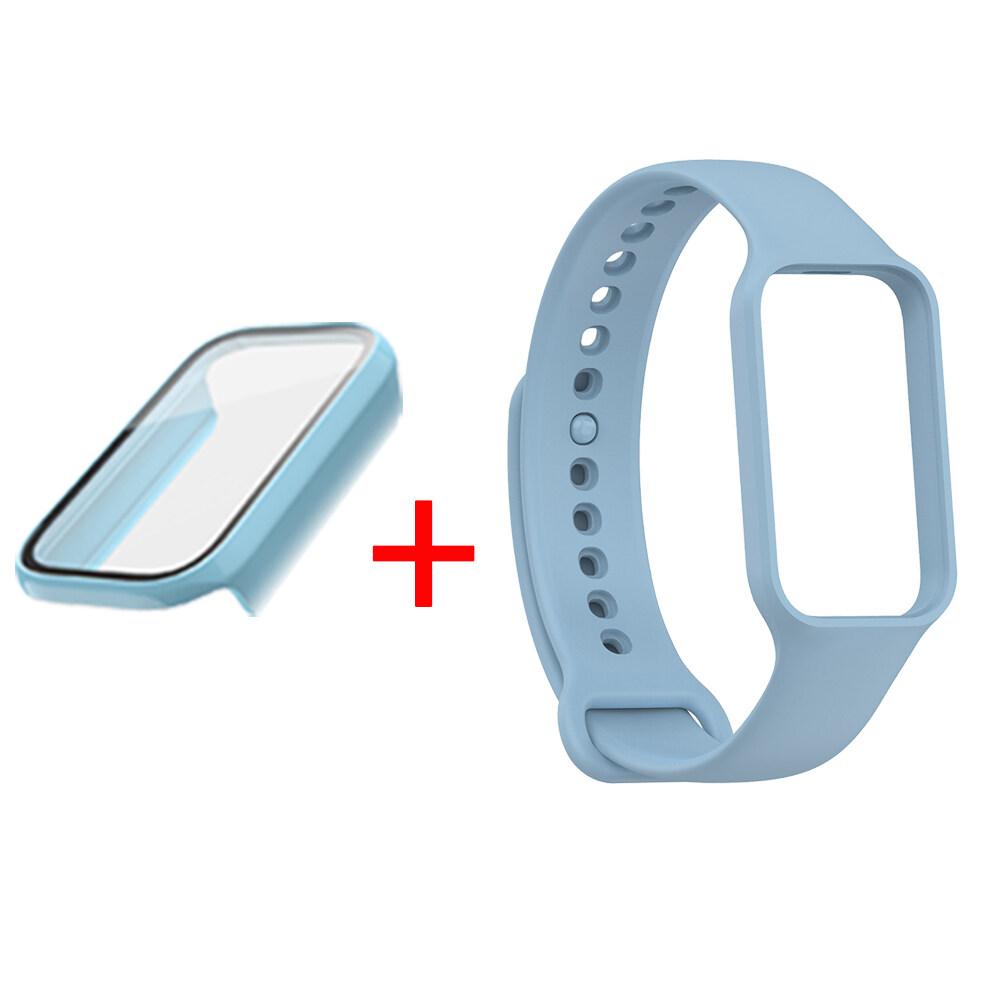 

Для Redmi Smart Band 2 полный чехол для ПК с жестким чехлом из закаленной пленки и ремешком, защитный чехол, аксессуары для защиты экрана Redmi Smart Band 2