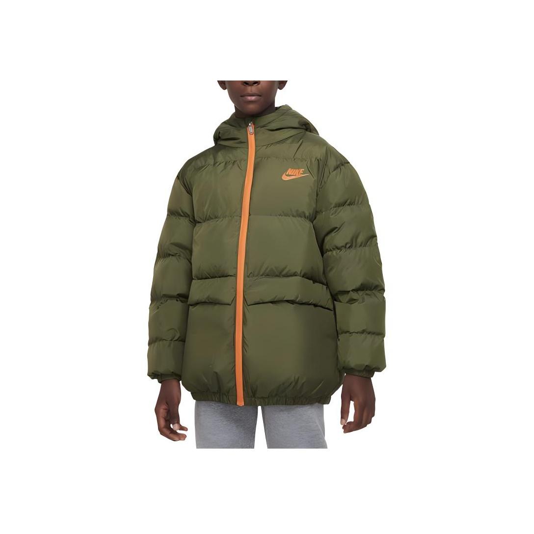 

Nike Down Jacket Comfortable Skin-Friendly Warmth Kids Jackets Rough-Green DZ9965-326 L