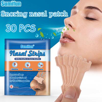 6/12/30 Pcs Anti-snoring Strips Easier To Breathe Help Breathing Reduce Snoring Nasal Strips Better Sleep Breathe Health Care