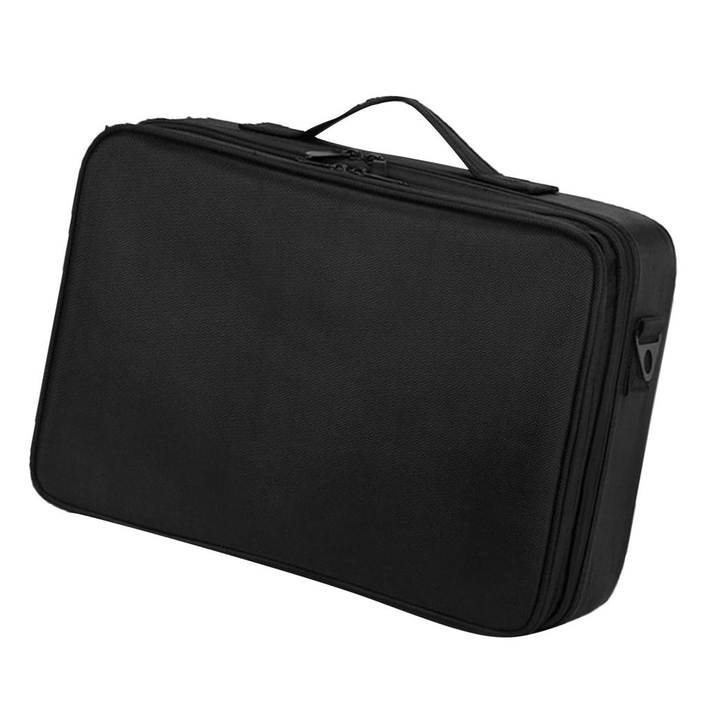 Travel Makeup Bag Large Capacity Makeup Organizer Adjustable Dividers Professional Portable Cosmetic Brushes Storage Bag