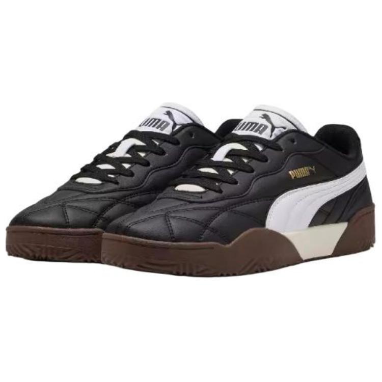 Puma Tifosi Comfortable Versatile Thin Sole Durable Low-Top Skate Shoes Unisex Skate Shoes Black White 397454-01