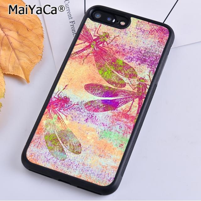 MaiYaCa Colorful Dragonfly Phone Case For iPhone 17 Air 16 15 14 plus 11 12 13 Pro Max coque Cover Shell