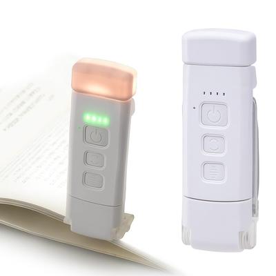 OHM Rechargeable LED Book Light, Clip-on Reading Light, Book Light  OHM Electric NIT-BYL2TDW 06-5219