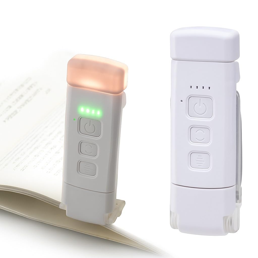 

OHM Rechargeable LED Book Light, Clip-on Reading Light, Book Light OHM Electric NIT-BYL2TDW 06-5219