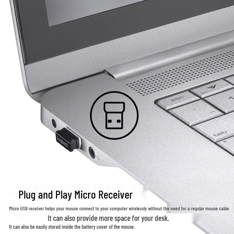 Logitech M330 Wireless Silent Right-Handed Mouse