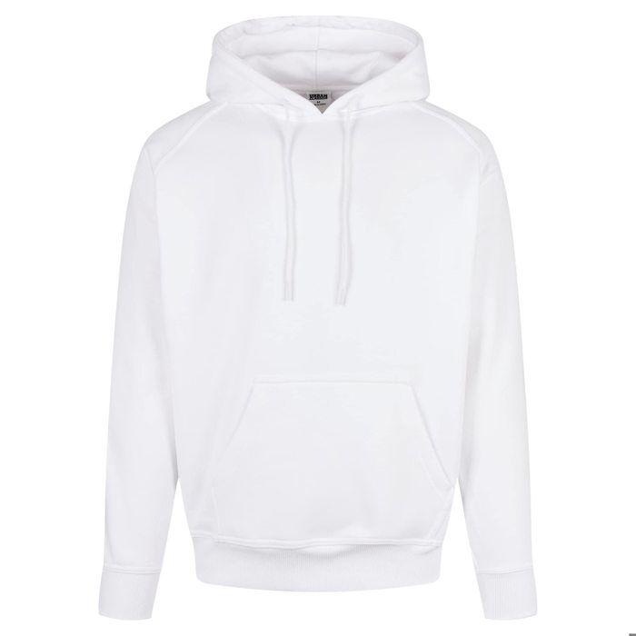 Sweatshirt À Capuche - Urban Classic - Blanc - Manches Longues - Mixte - Confortable Et Stylé
